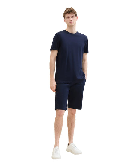 Tom Tailor Sky Captain Blue Men Tech Chino Shorts SKU: 1041306_10668 Image 03