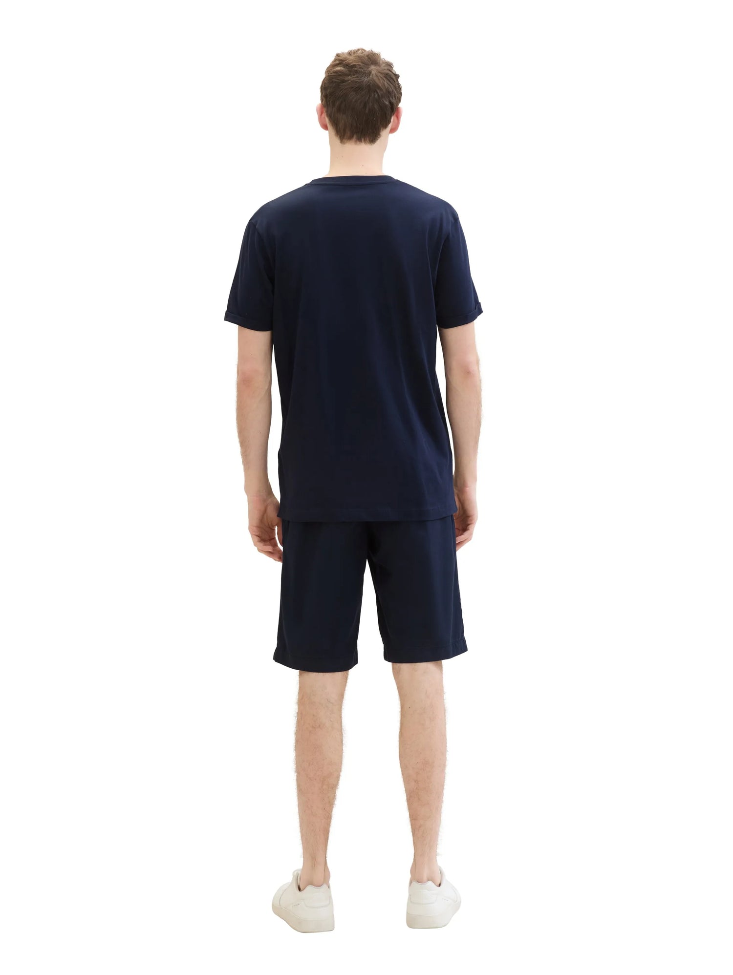 Tom Tailor Sky Captain Blue Men Tech Chino Shorts SKU: 1041306_10668 Image 04
