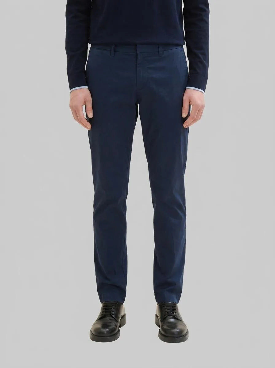 Tom Tailor Sky Captain Blue Men Regular Tech Chinos SKU: 1041307_10668 Image 00