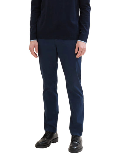 Tom Tailor Sky Captain Blue Men Regular Tech Chinos SKU: 1041307_10668 Image 01