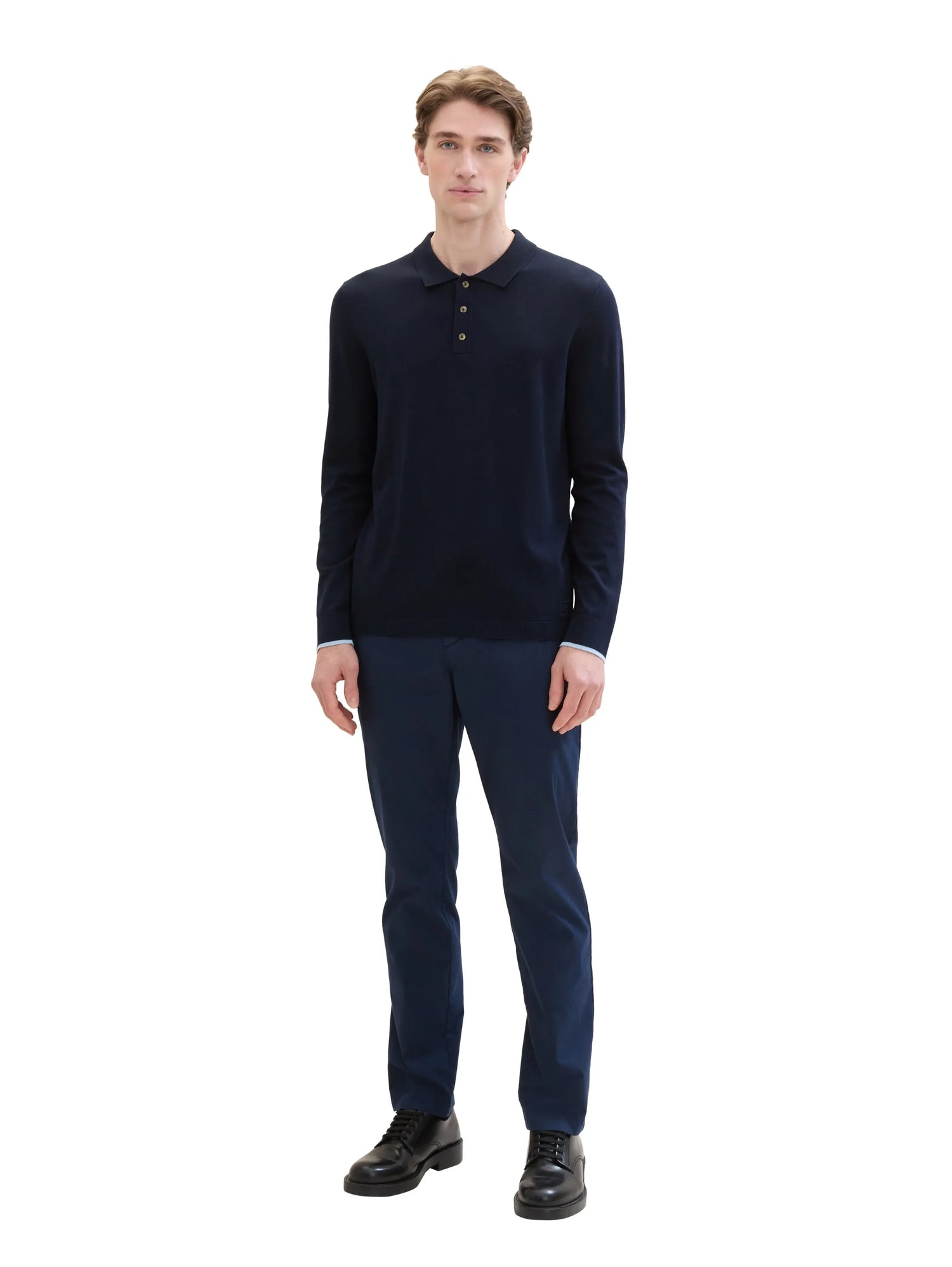 Tom Tailor Sky Captain Blue Men Regular Tech Chinos SKU: 1041307_10668 Image 06