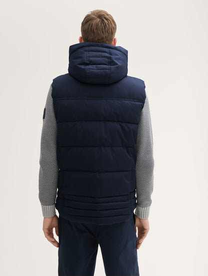 Puffer Gilet with A Removable Hood_1041322_10668_04