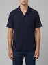 Denim Tom Tailor Sky Captain Blue Men Relaxed Muslin Short-Sleeved Shirt SKU: 1041404_10668 Image 00