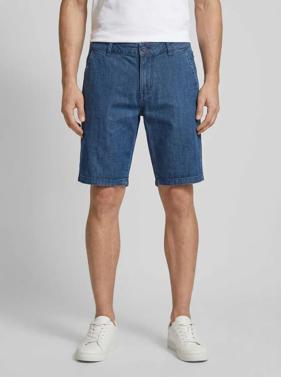 Tom Tailor Clean Mid Stone Blue Denim Men Josh Chino Shorts SKU: 1041424_10113 Image 00