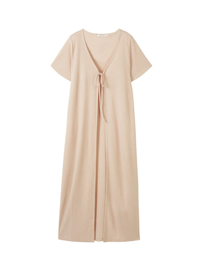 Denim Tom Tailor Bisque Women Long Cardigan with a Waffle Texture SKU: 1041446_33754 Image 07