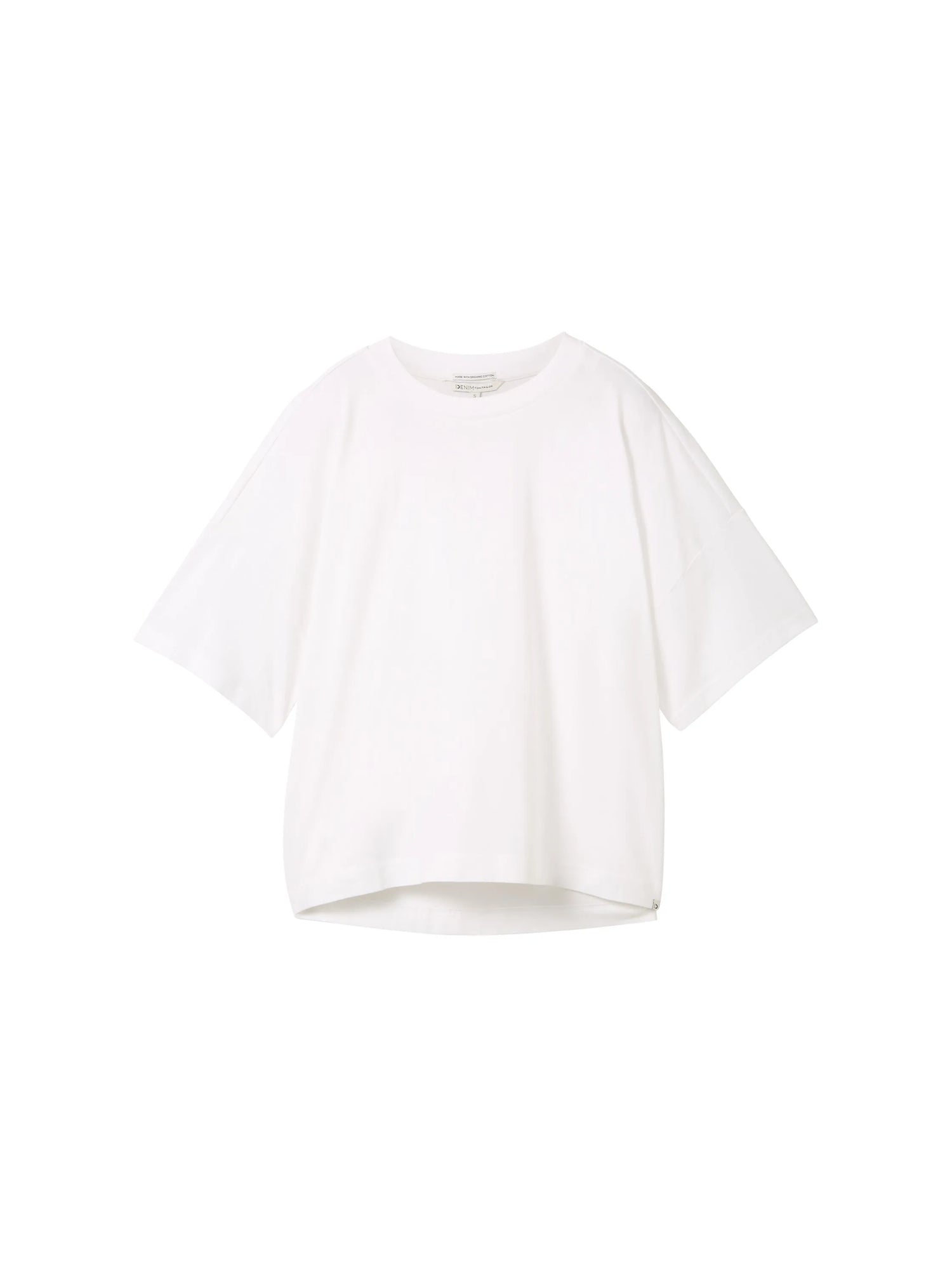 Denim Tom Tailor White Women Oversized Cotton T-Shirt SKU: 1041448_20000 Image 07