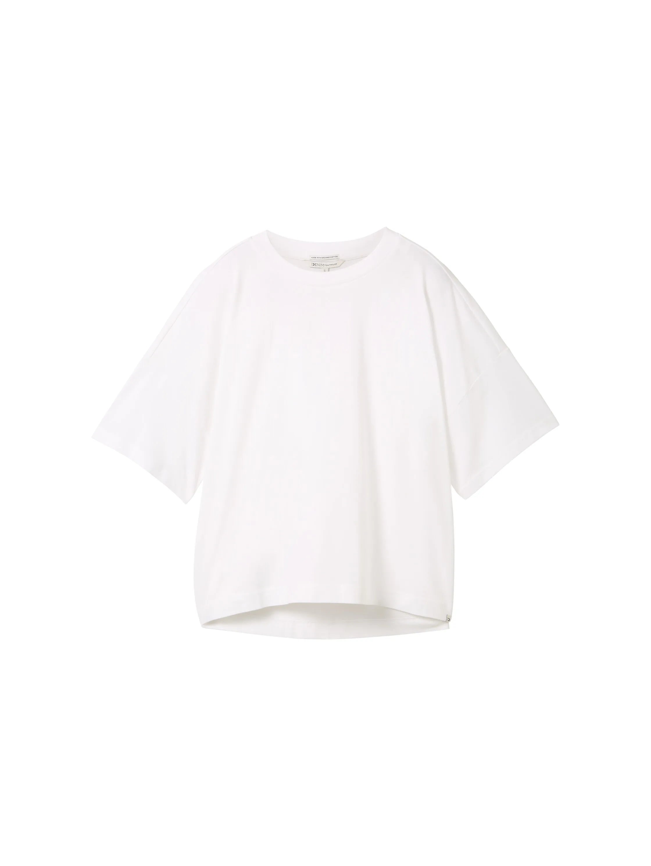 Denim Tom Tailor White Women Oversized Cotton T-Shirt SKU: 1041448_20000 Image 07