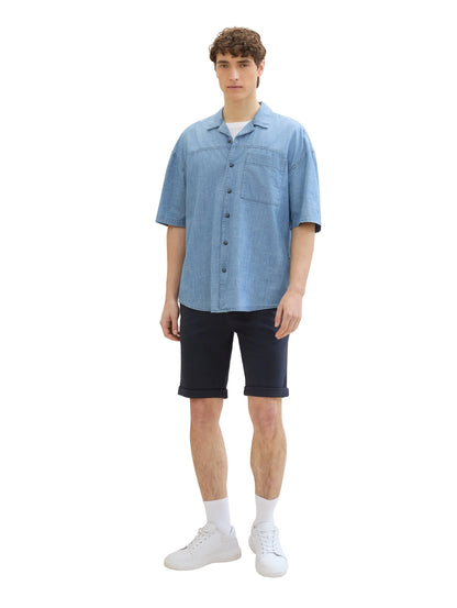 Denim Tom Tailor Sky Captain Blue Men Slim PiquŽ Chino Shorts SKU: 1041457_10668 Image 03