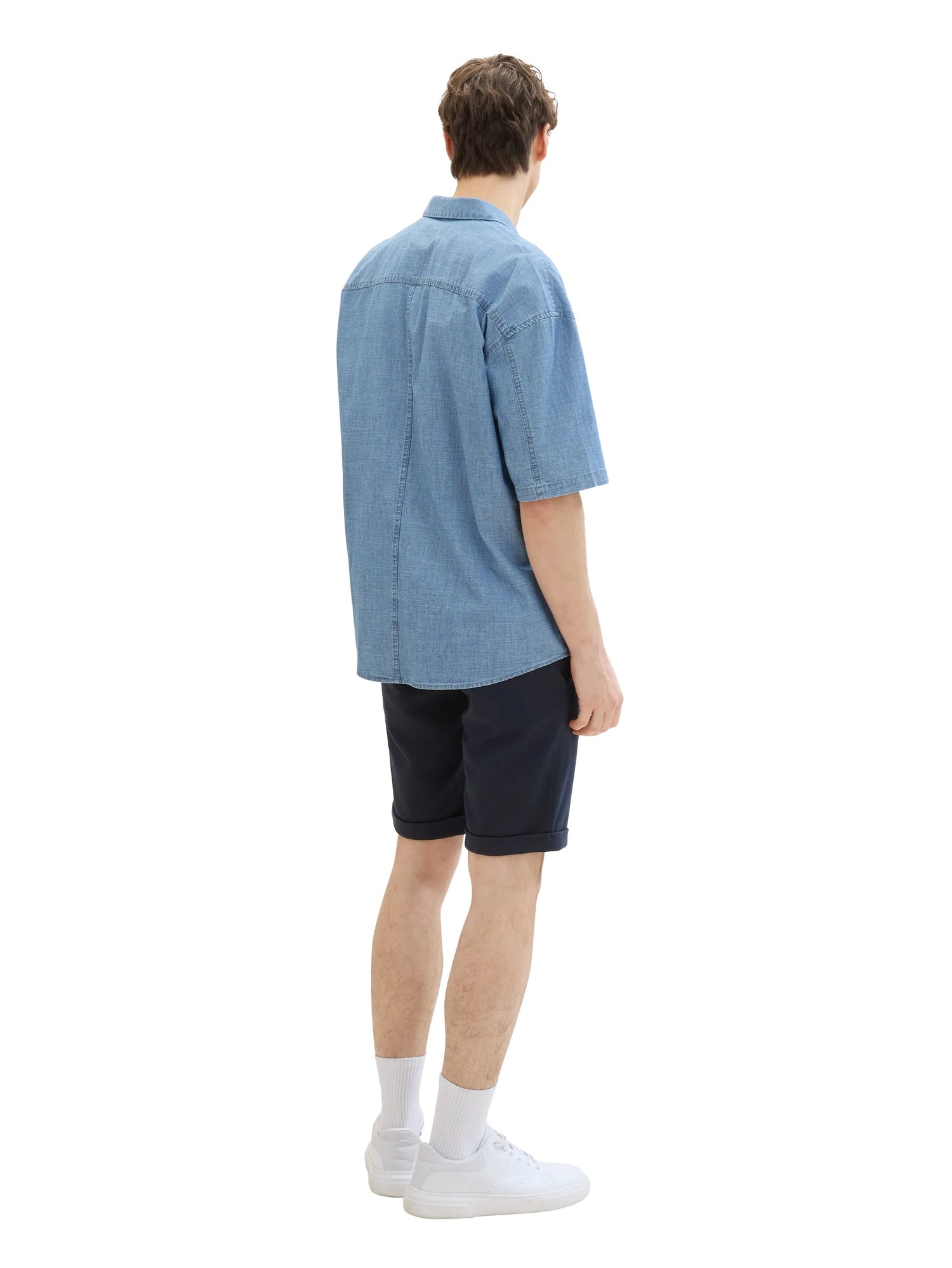 Denim Tom Tailor Sky Captain Blue Men Slim PiquŽ Chino Shorts SKU: 1041457_10668 Image 04