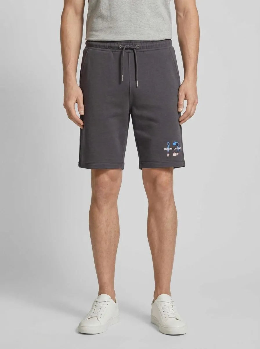 Denim Tom Tailor Tarmac Grey Men Relaxed Sweat Shorts SKU: 1041480_10899 Image 00