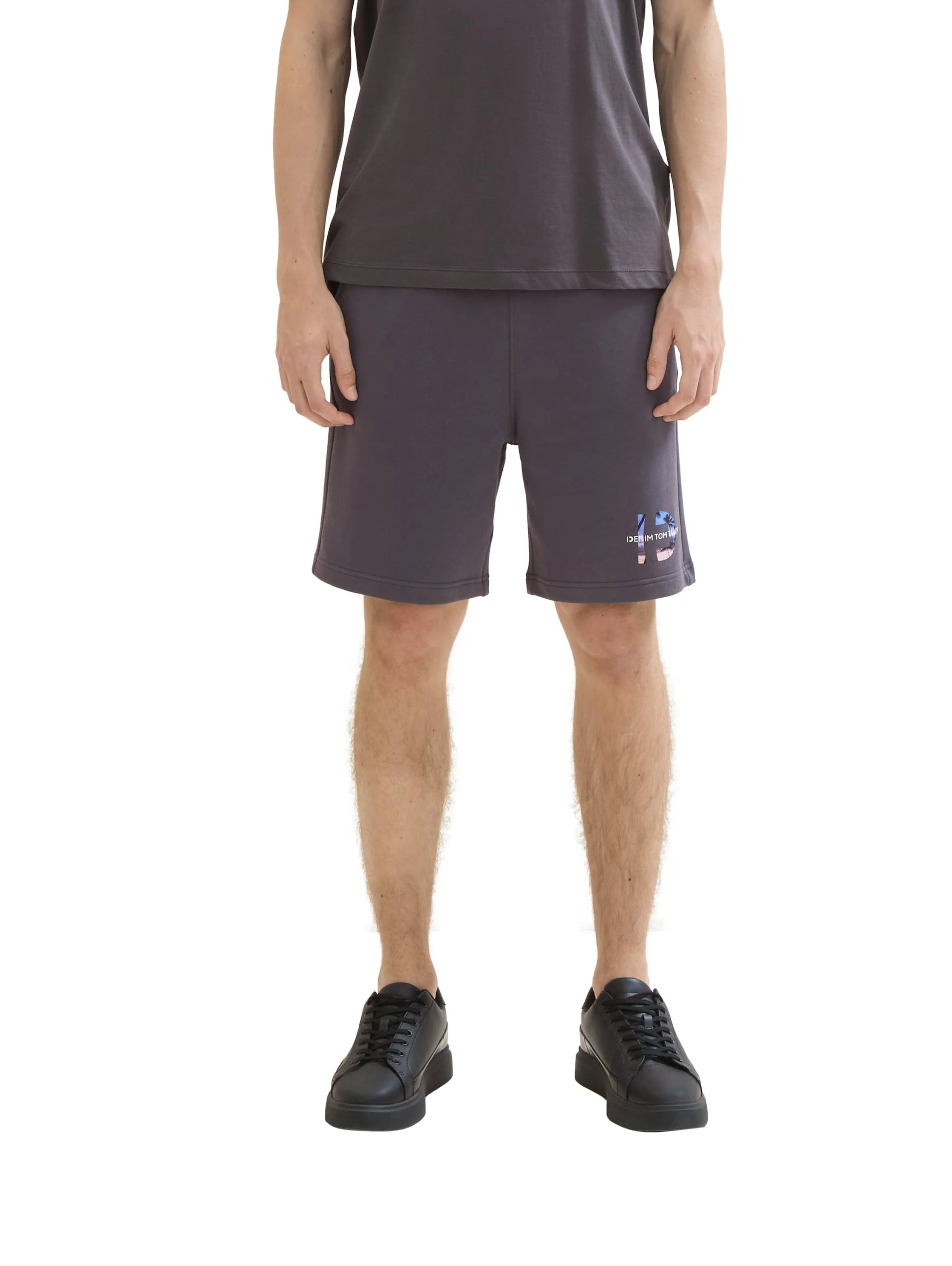 Denim Tom Tailor Tarmac Grey Men Relaxed Sweat Shorts SKU: 1041480_10899 Image 01