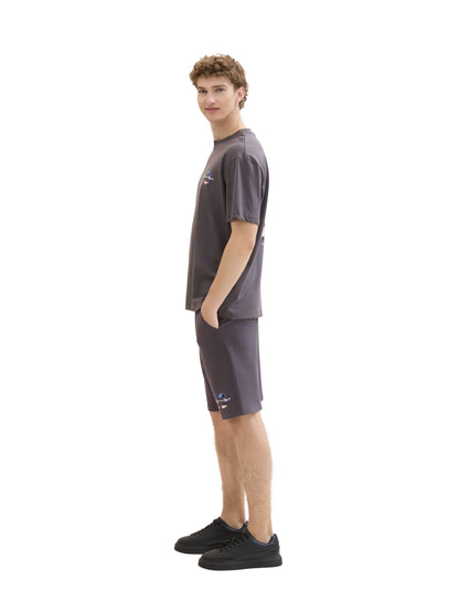 Denim Tom Tailor Tarmac Grey Men Relaxed Sweat Shorts SKU: 1041480_10899 Image 02