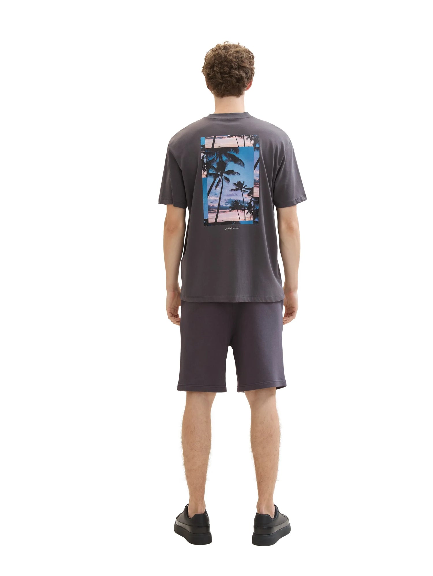 Denim Tom Tailor Tarmac Grey Men Relaxed Sweat Shorts SKU: 1041480_10899 Image 04