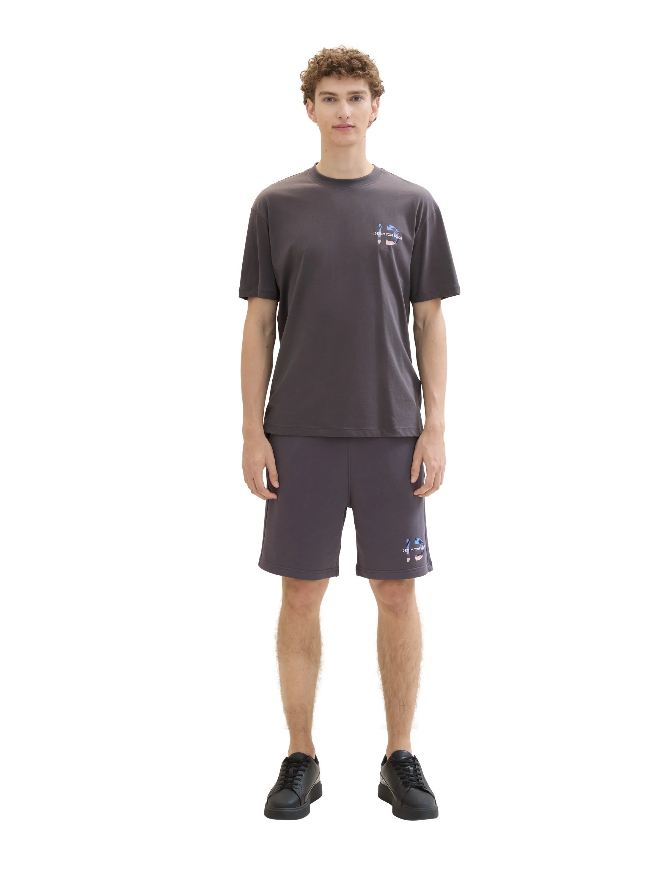 Denim Tom Tailor Tarmac Grey Men Relaxed Sweat Shorts SKU: 1041480_10899 Image 06