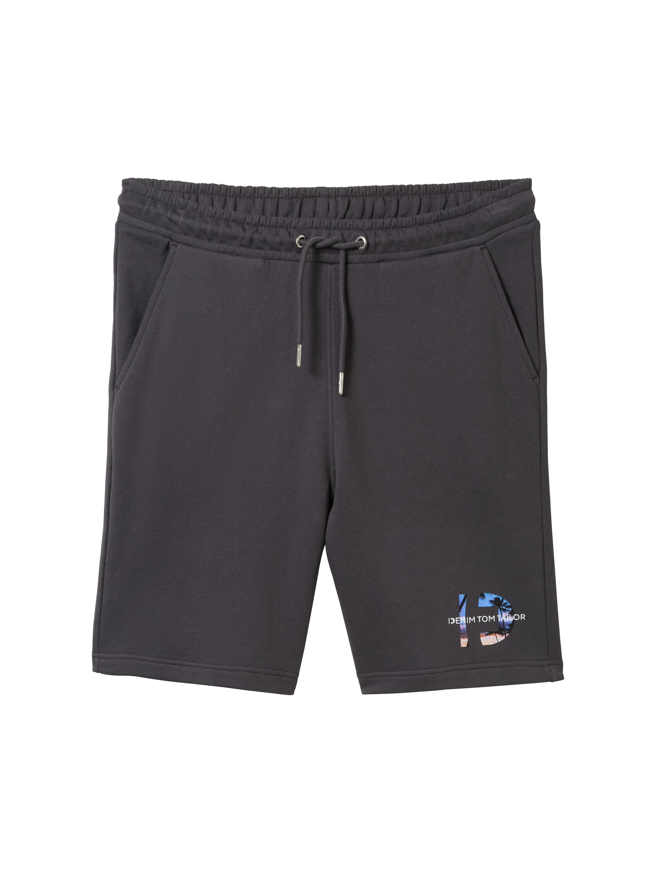Denim Tom Tailor Tarmac Grey Men Relaxed Sweat Shorts SKU: 1041480_10899 Image 08