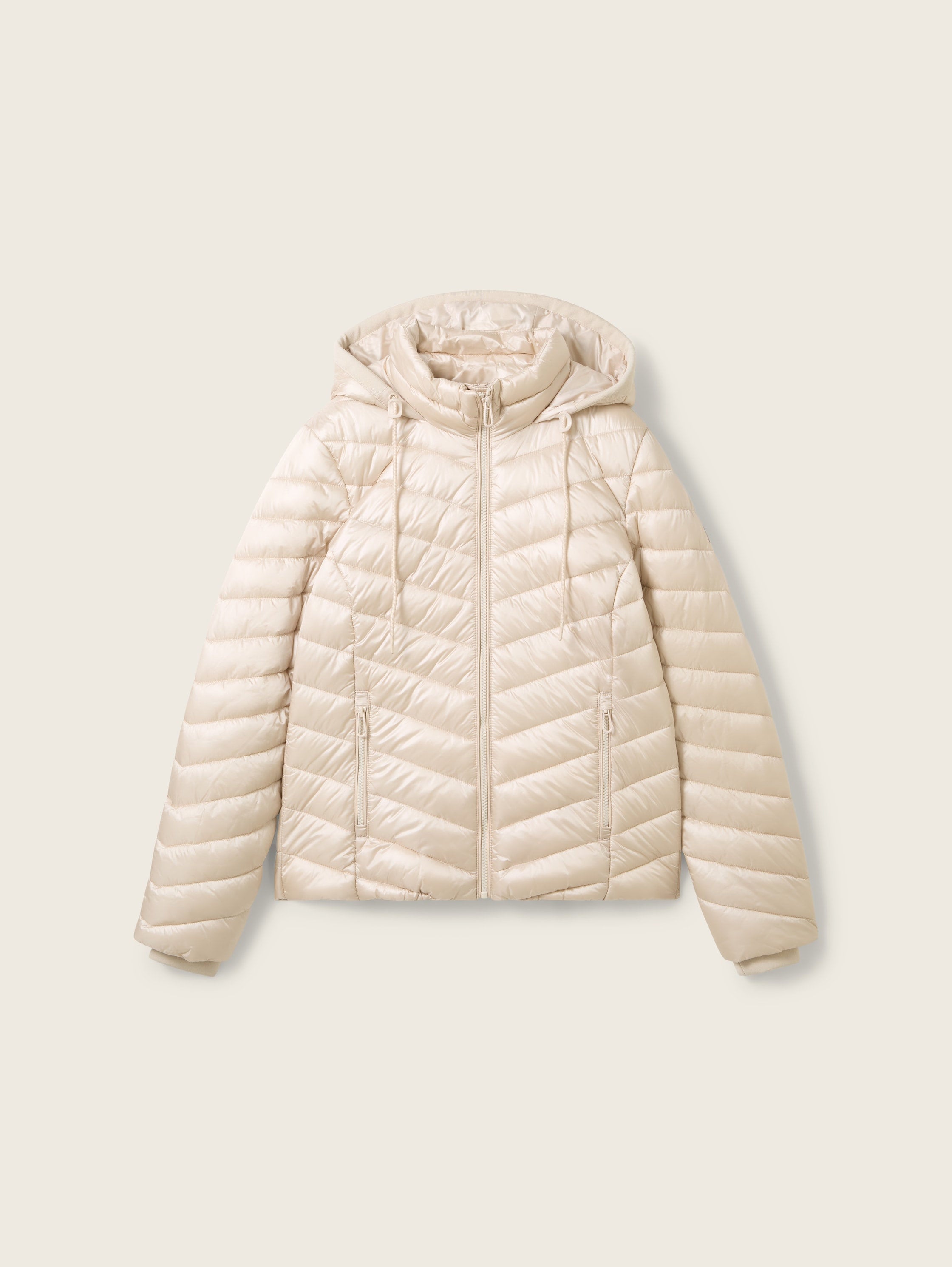 Lightweight Quilted Jacket with A Hood_1041489_12365_02