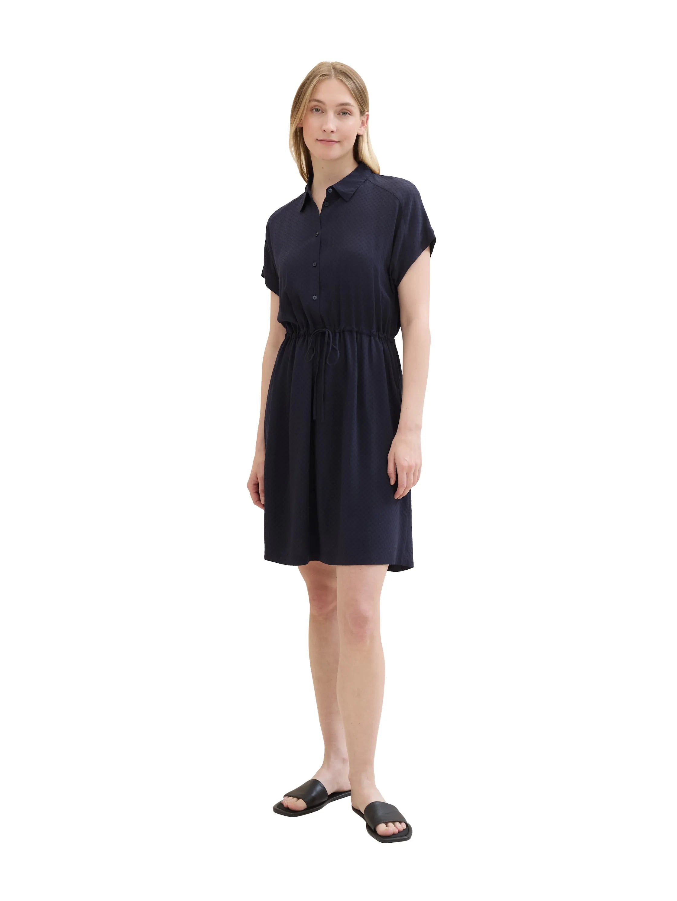 Tom Tailor Sky Captain Blue Women Loose Fit Short-Sleeved Dress SKU: 1041513_10668 Image 01
