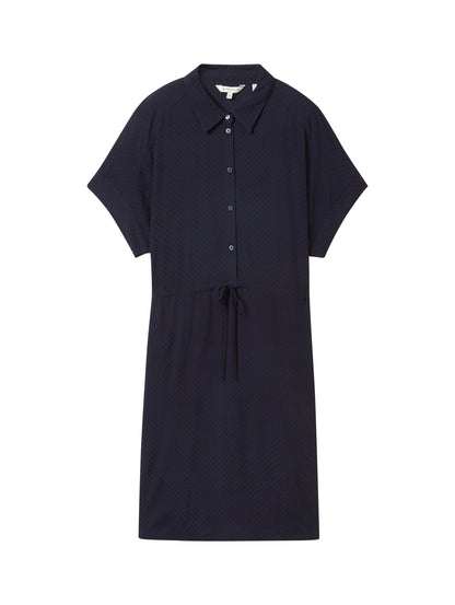 Tom Tailor Sky Captain Blue Women Loose Fit Short-Sleeved Dress SKU: 1041513_10668 Image 07