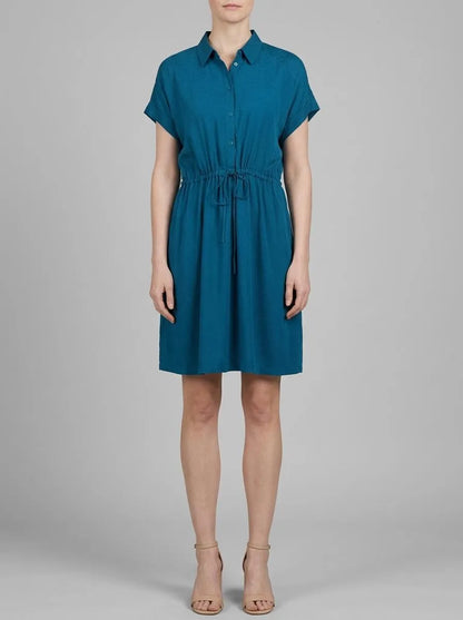 Tom Tailor Moss Blue Women Loose Fit Short-Sleeved Dress SKU: 1041513_13353 Image 00