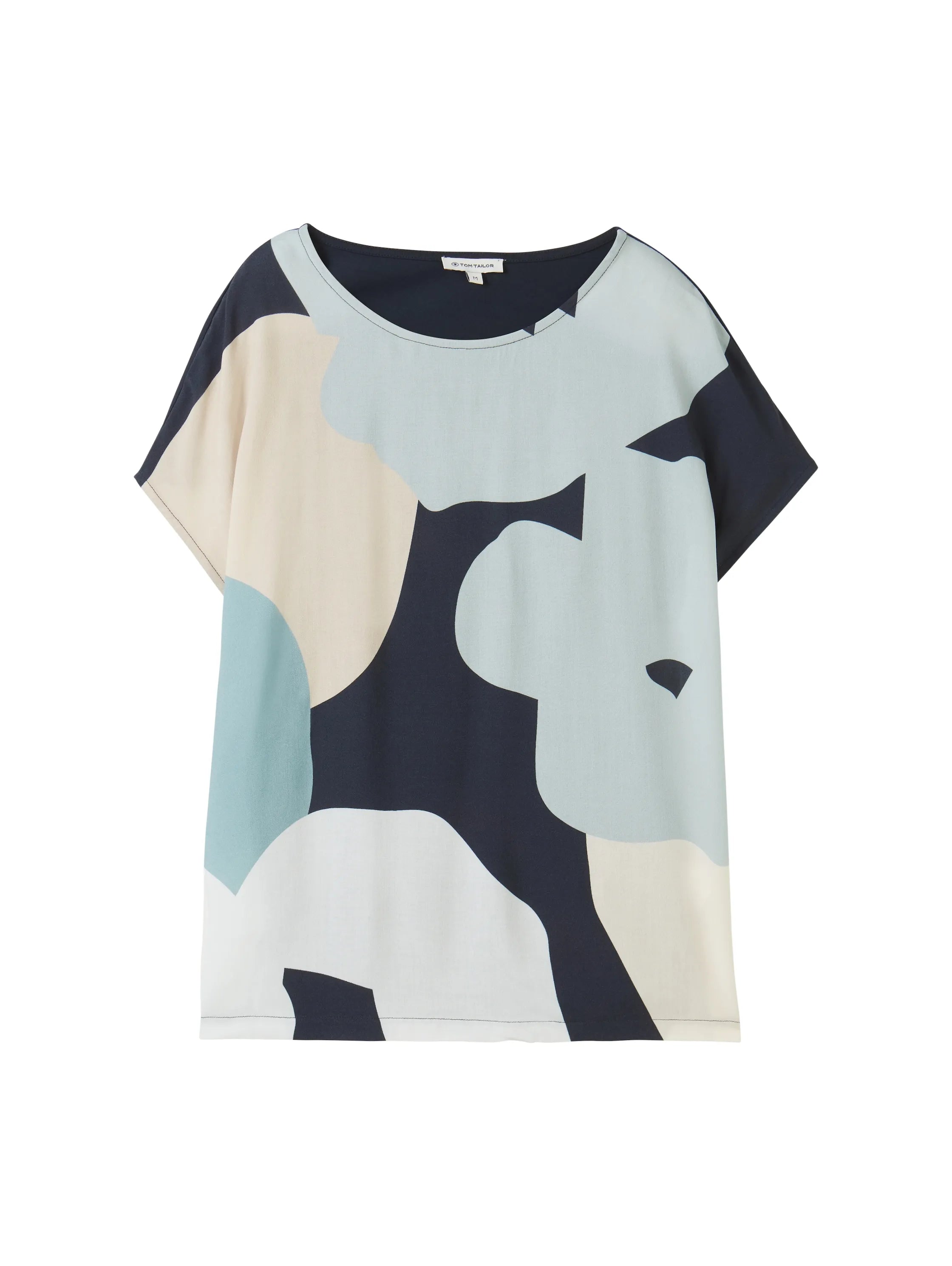 Tom Tailor Sky Captain Blue Women T-Shirt with a Print SKU: 1041535_10668 Image 07