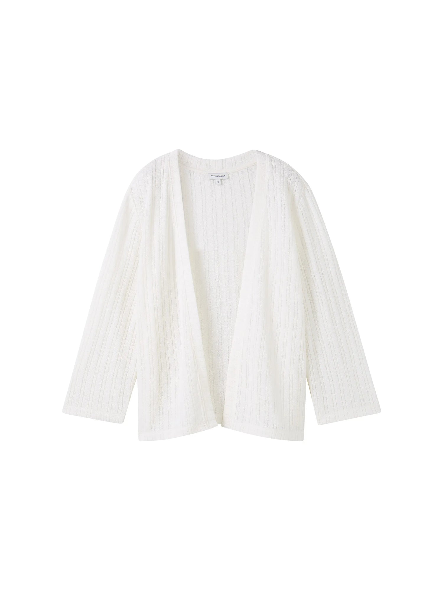 Tom Tailor Whisper White Women Cardigan with 3/4 Sleeves SKU: 1041568_10315 Image 07