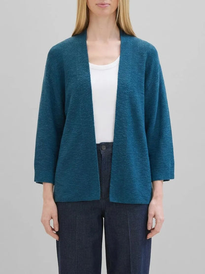 Tom Tailor Moss Blue Women Loose Fit 3/4-Sleeves Cardigans SKU: 1041591_13353 Image 00