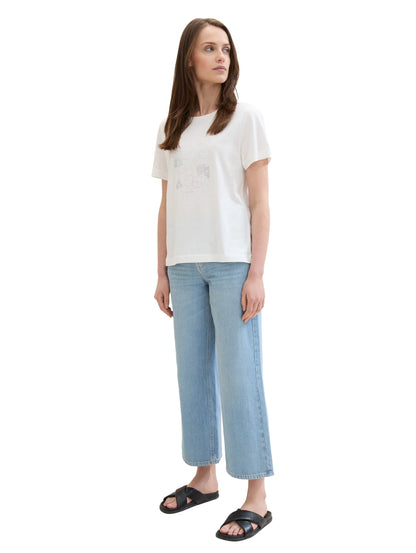 Tom Tailor Light Stone Bright Blue Denim Women Culotte Jeans with Tencelª Lyocell SKU: 1041844_10151 Image 05