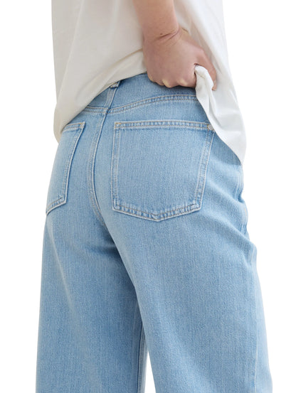 Tom Tailor Light Stone Bright Blue Denim Women Culotte Jeans with Tencelª Lyocell SKU: 1041844_10151 Image 07