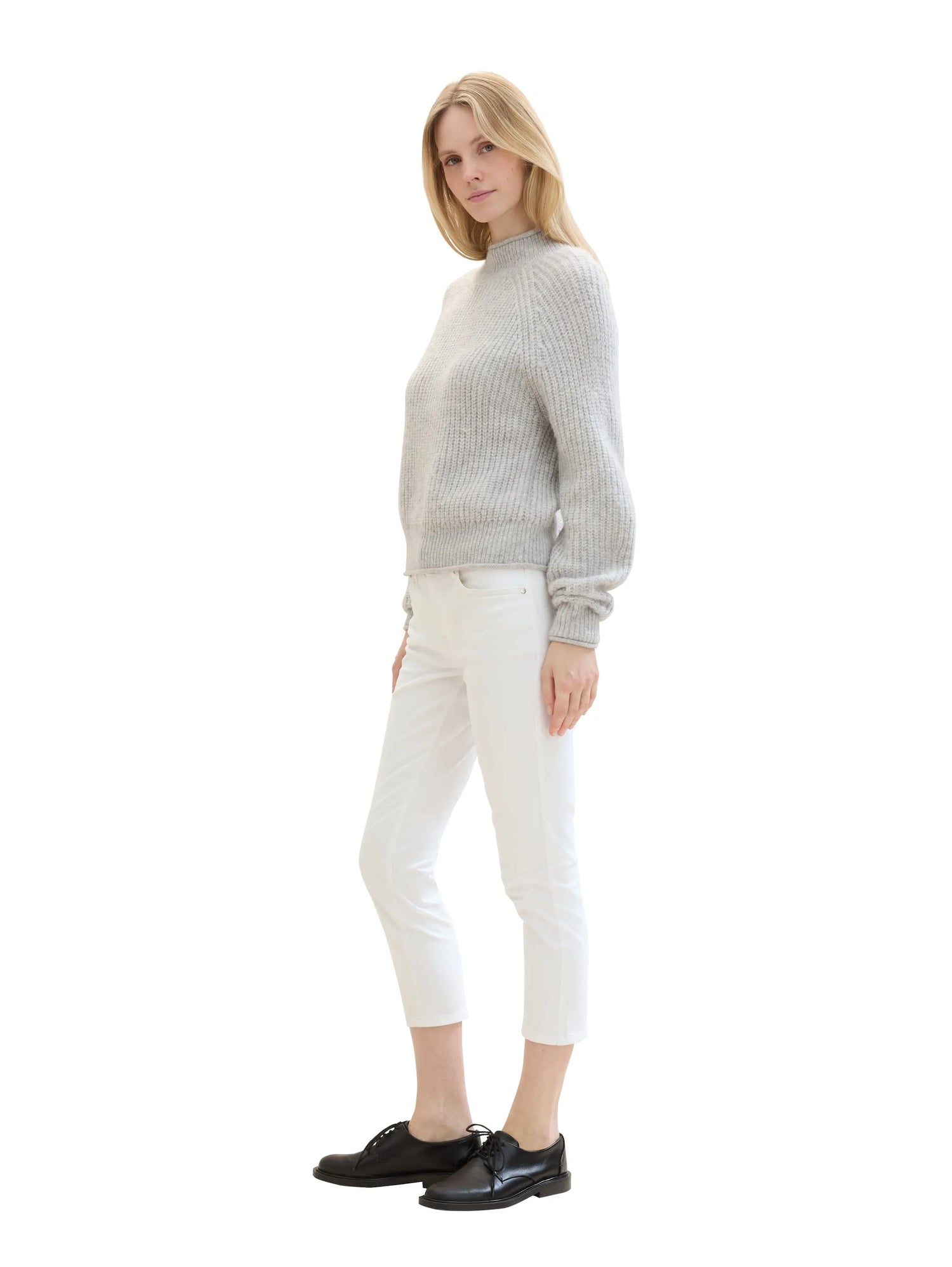 Tom Tailor White Women Ttalexa Straight Jeans Cropped SKU: 1041845_20000 Image 02
