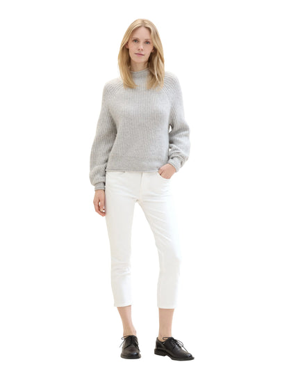 Tom Tailor White Women Ttalexa Straight Jeans Cropped SKU: 1041845_20000 Image 03