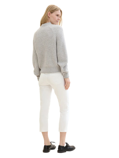 Tom Tailor White Women Ttalexa Straight Jeans Cropped SKU: 1041845_20000 Image 04