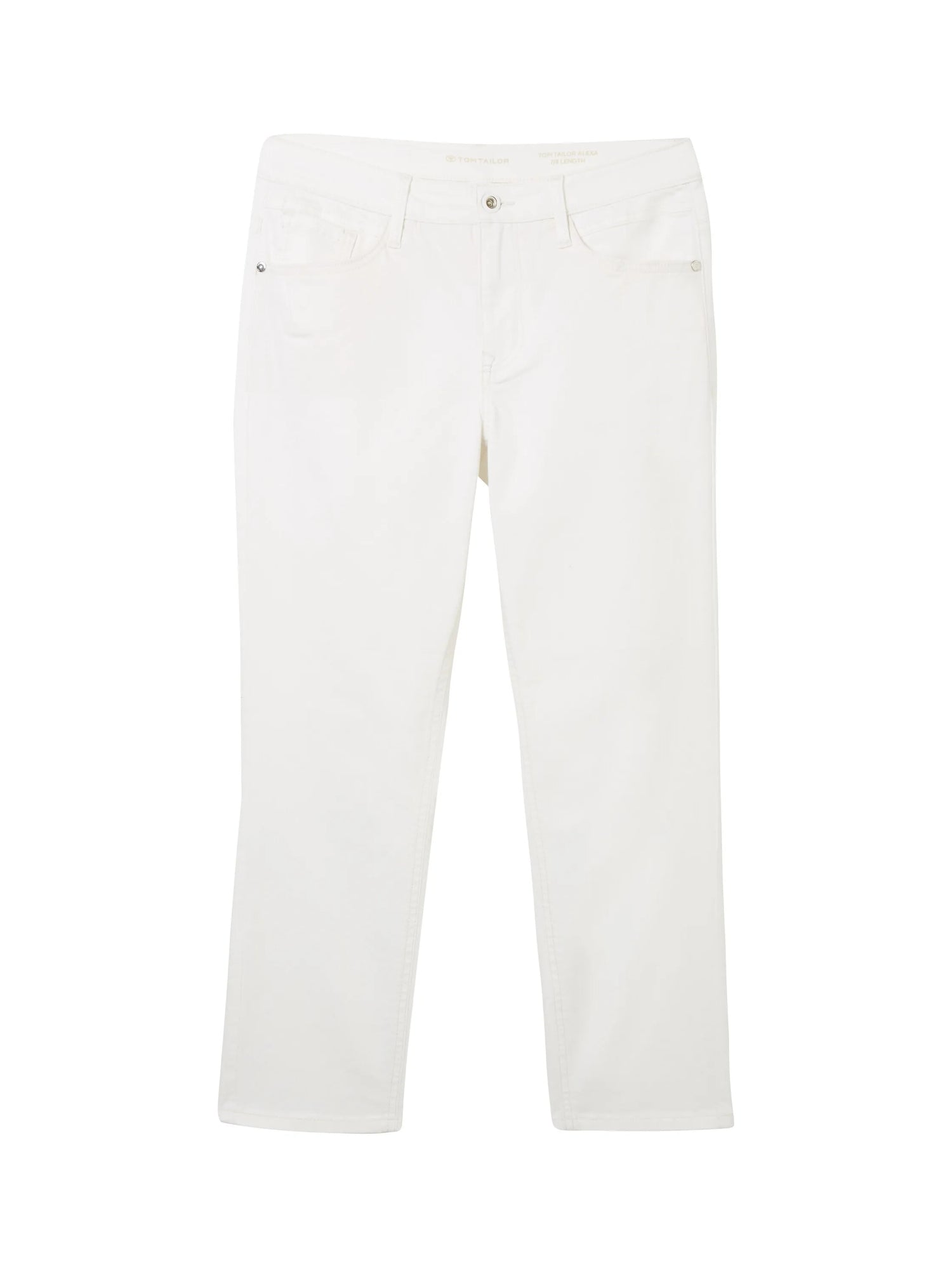 Tom Tailor White Women Ttalexa Straight Jeans Cropped SKU: 1041845_20000 Image 08