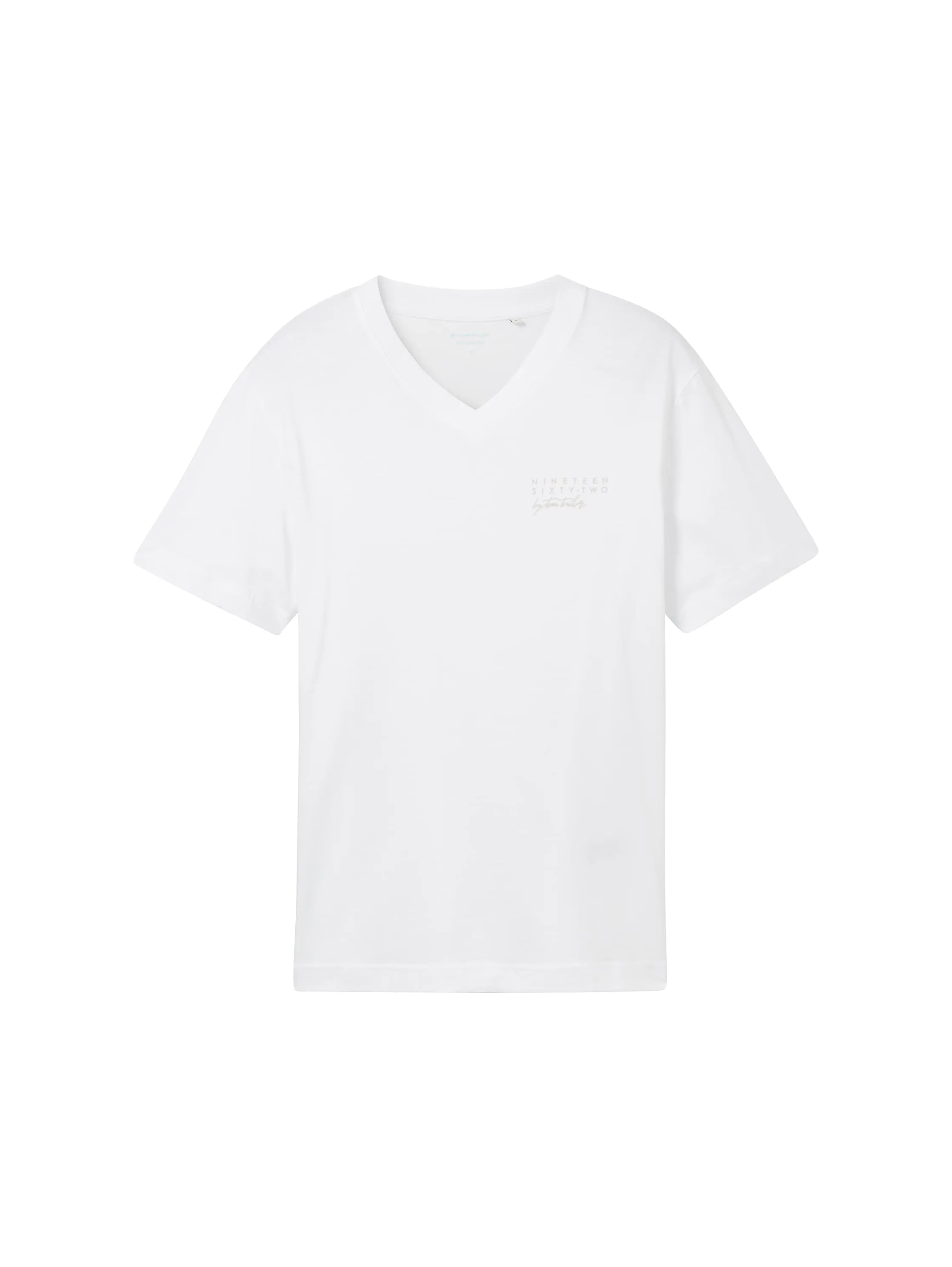 Tom Tailor White Men Regular Fit Short-Sleeved T-Shirt SKU: 1041863_20000 Image 07