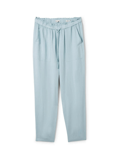 Tom Tailor Dusty Mint Blue Women Loose Trousers with Linen SKU: 1041914_30463 Image 08