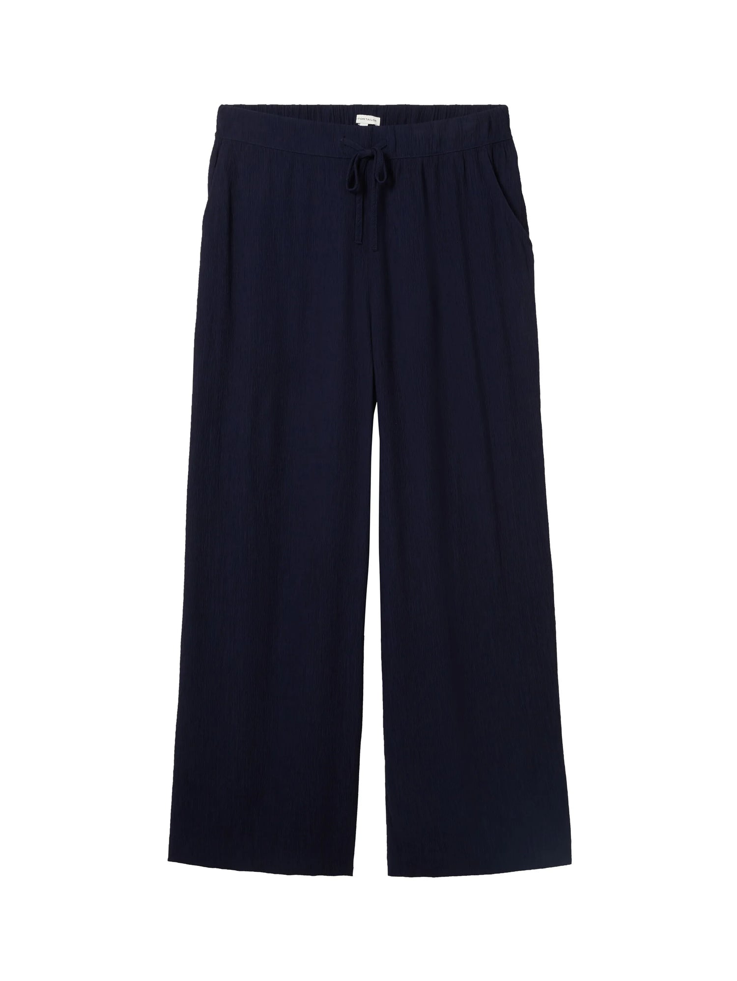 Tom Tailor Sky Captain Blue Women Cropped Culotte Trousers SKU: 1041917_10668 Image 08