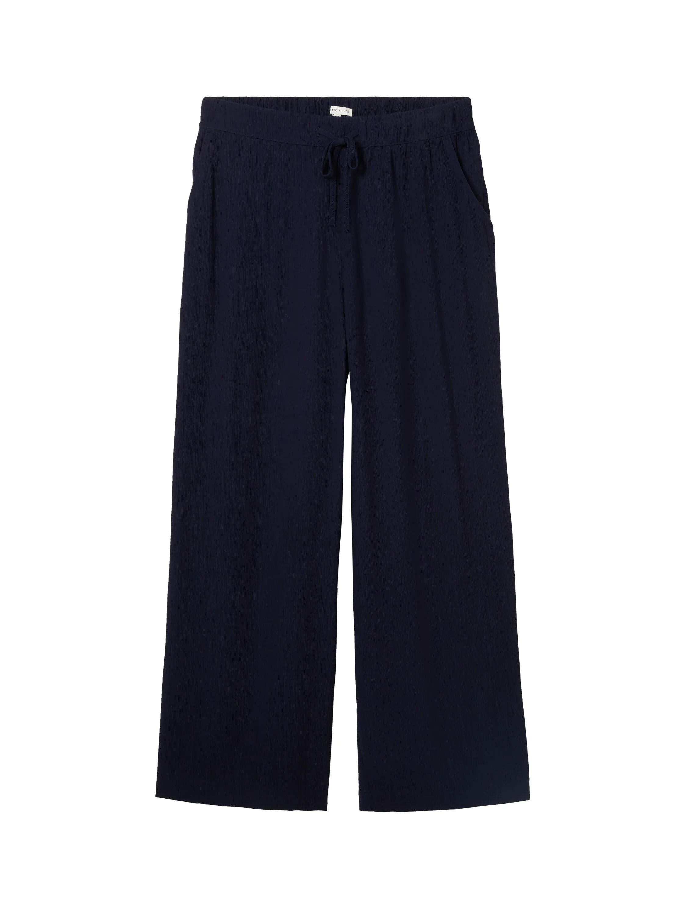 Tom Tailor Sky Captain Blue Women Cropped Culotte Trousers SKU: 1041917_10668 Image 08