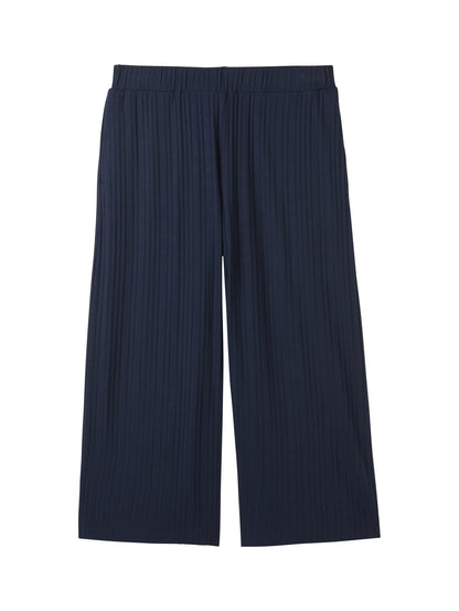 Tom Tailor Sky Captain Blue Women Jersey Culotte Trousers SKU: 1041921_10668 Image 08