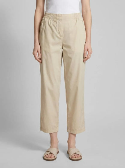 Tom Tailor Summer Beige Women Loose-Fit Trousers with Tencelª Lyocell SKU: 1041925_21650 Image 00