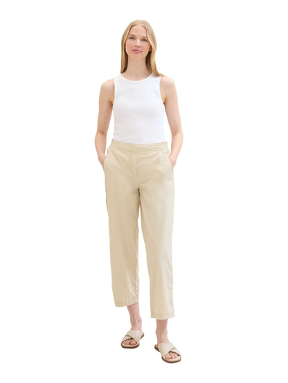 Tom Tailor Summer Beige Women Loose-Fit Trousers with Tencelª Lyocell SKU: 1041925_21650 Image 07