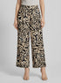 Tom Tailor Black Cut Palmtree Design Women Culotte Fit Pants SKU: 1041928_35305 Image 00