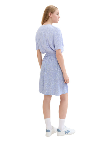 Denim Tom Tailor Green Minimal Print Women Mini Dress with an All-Over Print SKU: 1041997_35326 Image 03