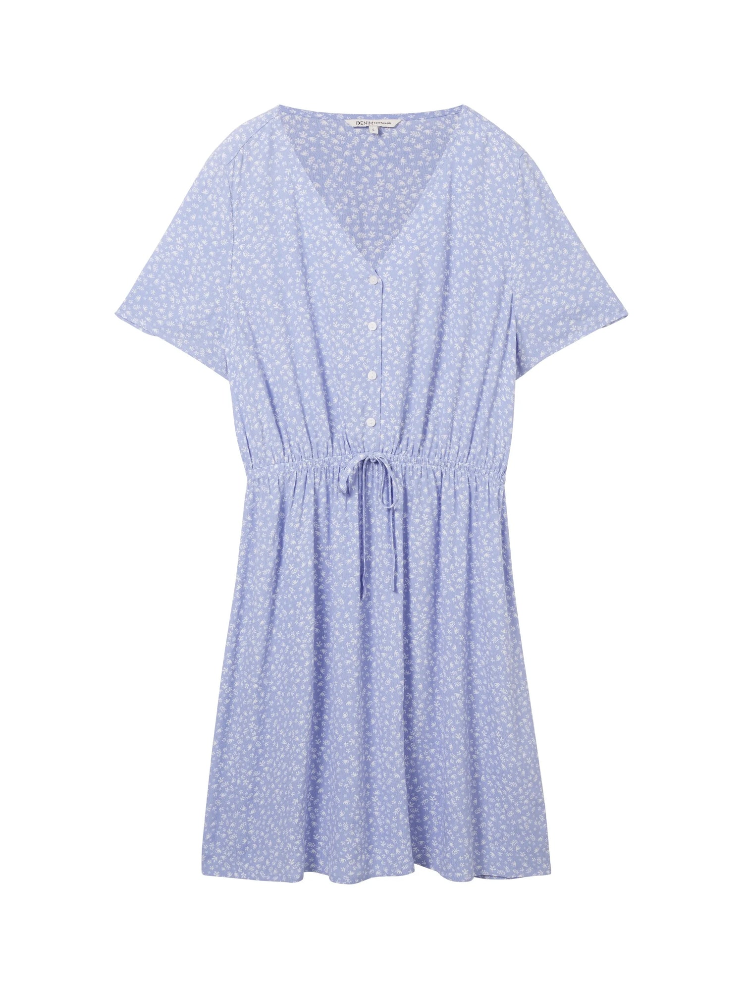Denim Tom Tailor Green Minimal Print Women Mini Dress with an All-Over Print SKU: 1041997_35326 Image 07