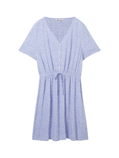 Denim Tom Tailor Green Minimal Print Women Mini Dress with an All-Over Print SKU: 1041997_35326 Image 07