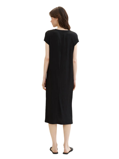 Denim Tom Tailor Deep Black Women Midi T-Shirt Dress SKU: 1041998_14482 Image 03