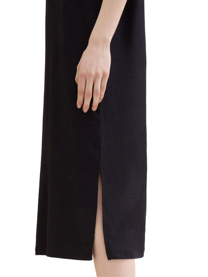 Denim Tom Tailor Deep Black Women Midi T-Shirt Dress SKU: 1041998_14482 Image 04