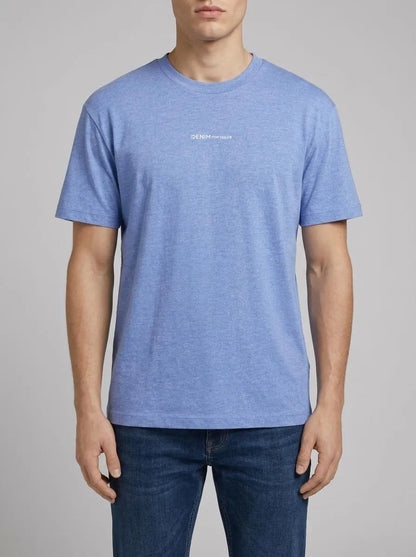 Denim Tom Tailor Blueberry Blue Men Melange T-Shirt SKU: 1042046_30104 Image 00