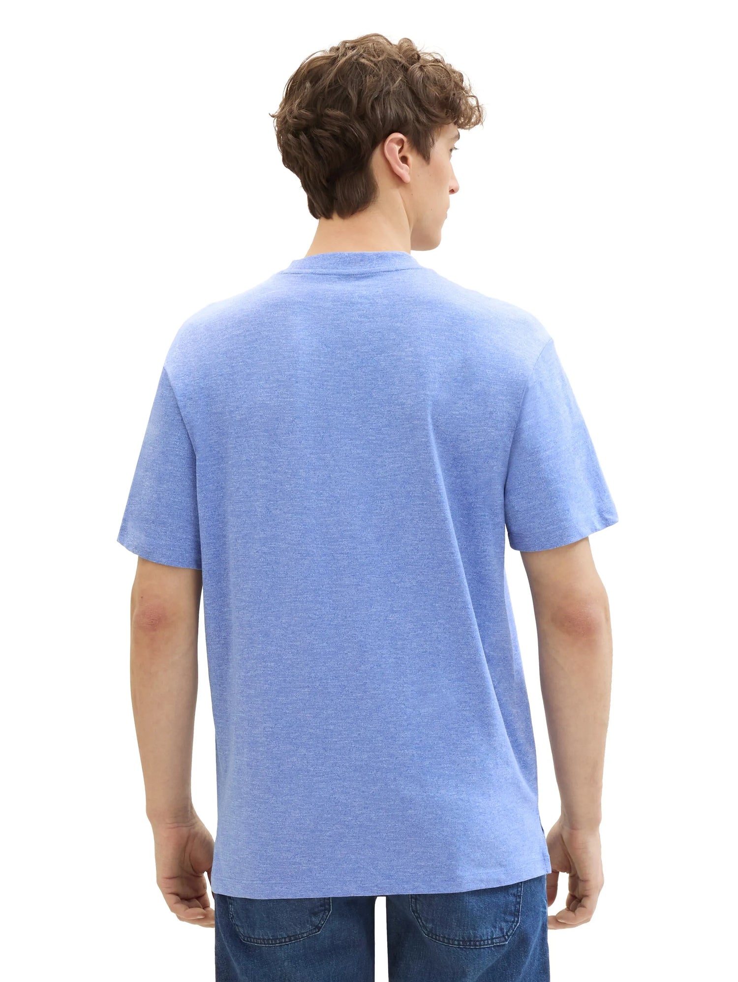 Denim Tom Tailor Blueberry Blue Men Melange T-Shirt SKU: 1042046_30104 Image 03