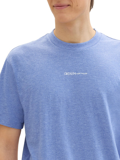 Denim Tom Tailor Blueberry Blue Men Melange T-Shirt SKU: 1042046_30104 Image 05