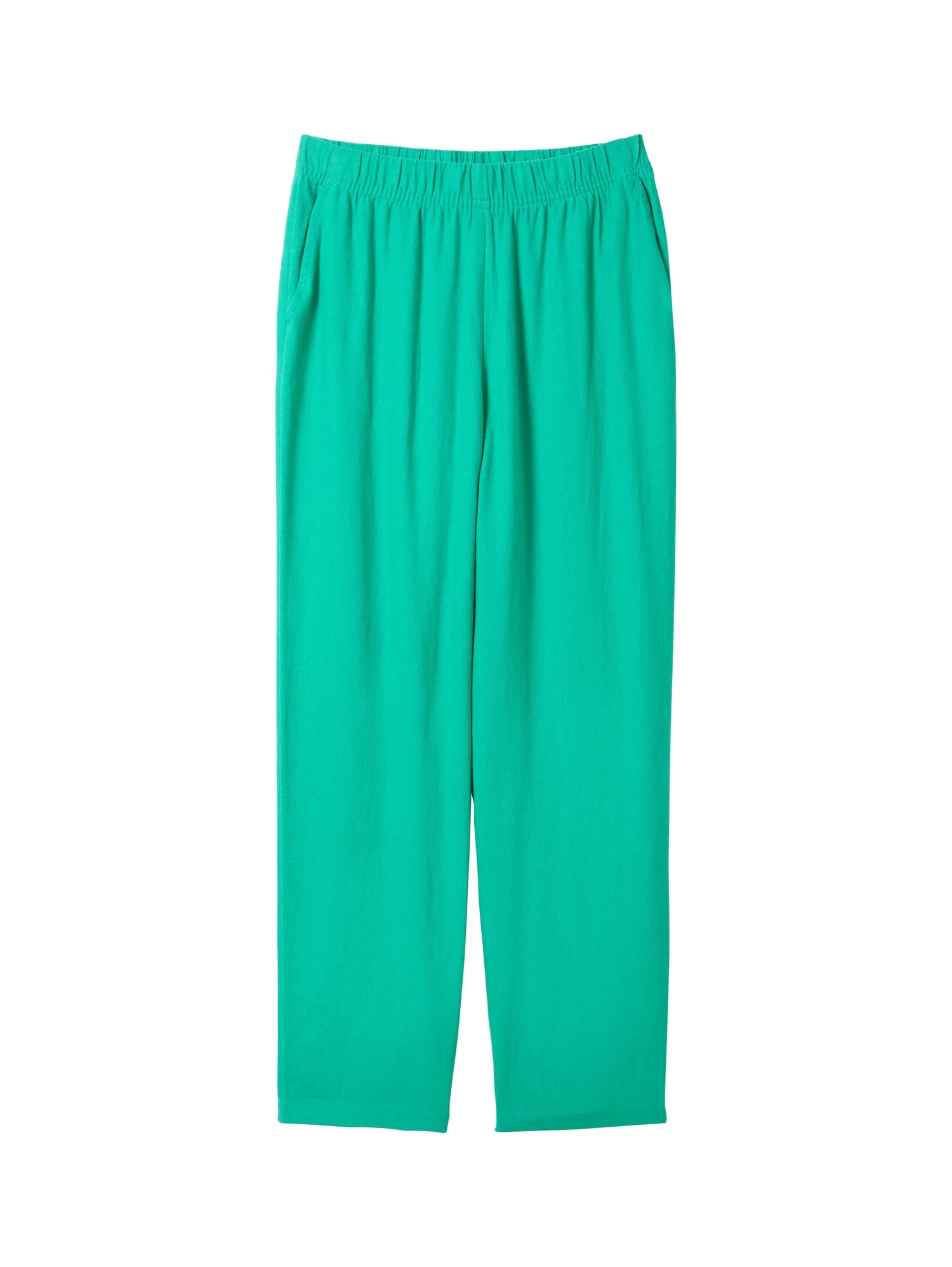 Denim Tom Tailor Bright Green Women Tapered Trousers with Linen SKU: 1042094_35363 Image 08