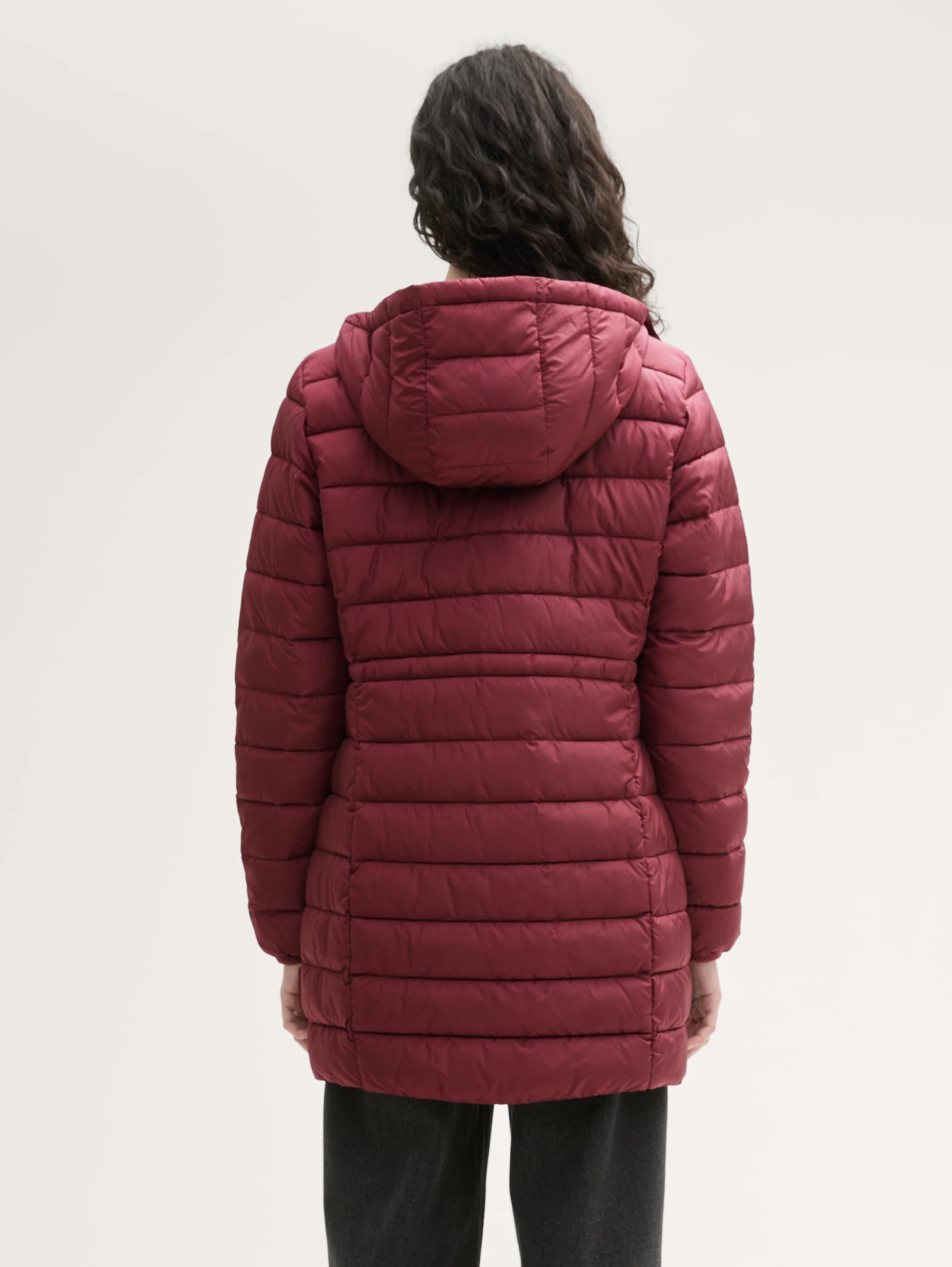 Lightweight Quilted Coat with A Hood_1042099_35736_04